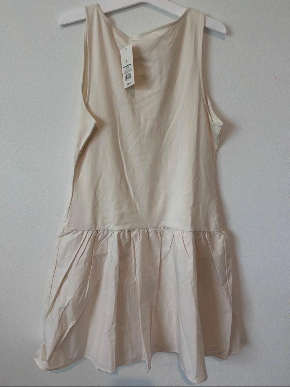 A new day Sleeveless Cream Drop-Waist Summer Dress - Picture 3 of 3